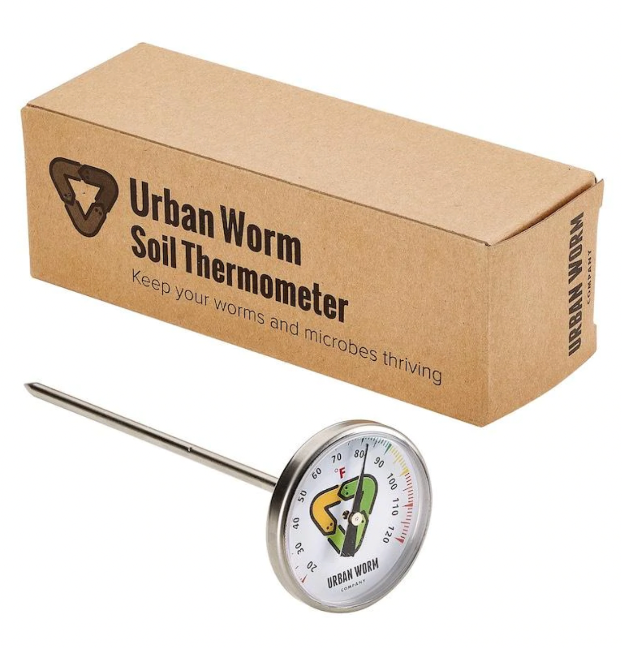 Urban Worm Soil Thermometer - Keep Microbes and Worms Happy for Gardening and Wo